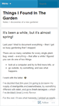 Mobile Screenshot of foundingarden.wordpress.com