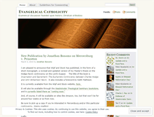 Tablet Screenshot of evangelicalcatholicity.wordpress.com