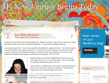 Tablet Screenshot of mynewjourneybeginstoday.wordpress.com