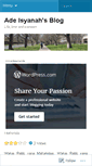 Mobile Screenshot of adeisyanah.wordpress.com