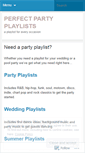 Mobile Screenshot of partyplaylists.wordpress.com