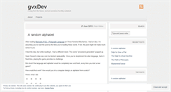 Desktop Screenshot of gvxdev.wordpress.com