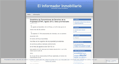 Desktop Screenshot of elinformadorinmobiliario.wordpress.com