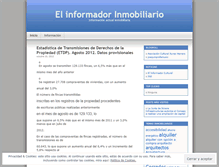 Tablet Screenshot of elinformadorinmobiliario.wordpress.com