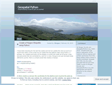 Tablet Screenshot of geospatialpython.wordpress.com