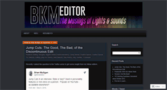 Desktop Screenshot of bkmeditor.wordpress.com