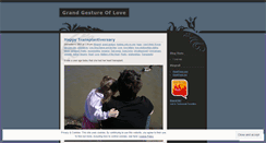 Desktop Screenshot of grandgestureoflove.wordpress.com