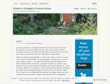 Tablet Screenshot of edifulgardenconsulting.wordpress.com