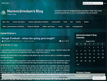 Tablet Screenshot of maverickvedam.wordpress.com