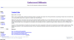 Desktop Screenshot of embarrassedmillionaire.wordpress.com
