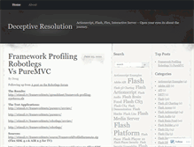 Tablet Screenshot of deceptiveresolution.wordpress.com