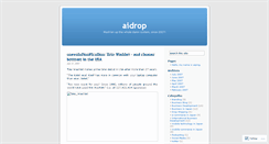 Desktop Screenshot of aidrop.wordpress.com