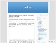 Tablet Screenshot of aidrop.wordpress.com