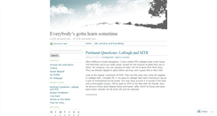 Desktop Screenshot of comingbacktolife.wordpress.com