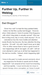 Mobile Screenshot of furtherupfurtherin.wordpress.com