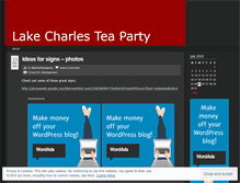 Tablet Screenshot of lakecharlesteaparty.wordpress.com