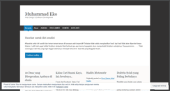Desktop Screenshot of muhammadeko.wordpress.com