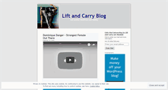 Desktop Screenshot of liftncarry.wordpress.com