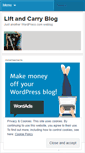 Mobile Screenshot of liftncarry.wordpress.com