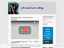 Tablet Screenshot of liftncarry.wordpress.com