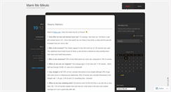 Desktop Screenshot of mamimomikuto.wordpress.com