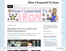 Tablet Screenshot of howilearnedtoiron.wordpress.com