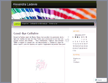 Tablet Screenshot of alexandraladevie.wordpress.com