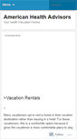 Mobile Screenshot of americanhealthadvisors.wordpress.com