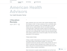 Tablet Screenshot of americanhealthadvisors.wordpress.com