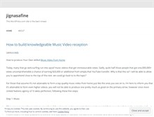 Tablet Screenshot of jignasafine.wordpress.com
