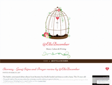 Tablet Screenshot of elladecember.wordpress.com