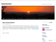 Tablet Screenshot of beanreunion.wordpress.com