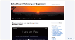 Desktop Screenshot of criticaled.wordpress.com