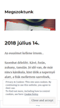Mobile Screenshot of megszoktunk.wordpress.com