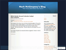 Tablet Screenshot of markmcgimpsey.wordpress.com