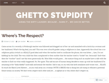 Tablet Screenshot of ghettostupidity.wordpress.com