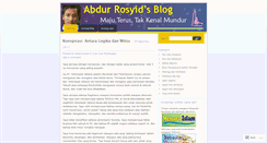 Desktop Screenshot of abdurrosyid.wordpress.com