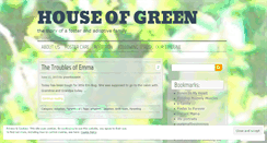 Desktop Screenshot of houseofgreen.wordpress.com