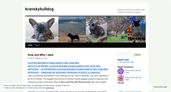 Desktop Screenshot of kranskybulldog.wordpress.com