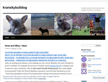 Tablet Screenshot of kranskybulldog.wordpress.com