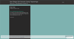 Desktop Screenshot of camptapawingo.wordpress.com