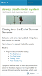 Mobile Screenshot of deweydeathmetalsystem.wordpress.com