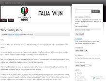 Tablet Screenshot of italiawijn.wordpress.com