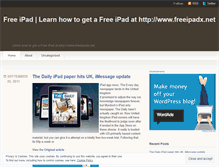 Tablet Screenshot of freeipadx.wordpress.com