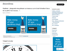 Tablet Screenshot of dezordinea.wordpress.com