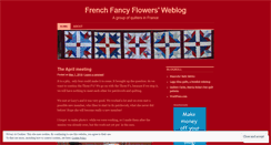 Desktop Screenshot of frenchfancyflowers.wordpress.com