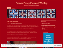 Tablet Screenshot of frenchfancyflowers.wordpress.com