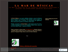 Tablet Screenshot of lamardemusicas.wordpress.com