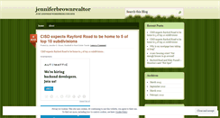 Desktop Screenshot of jenniferbrownrealtor.wordpress.com