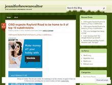 Tablet Screenshot of jenniferbrownrealtor.wordpress.com